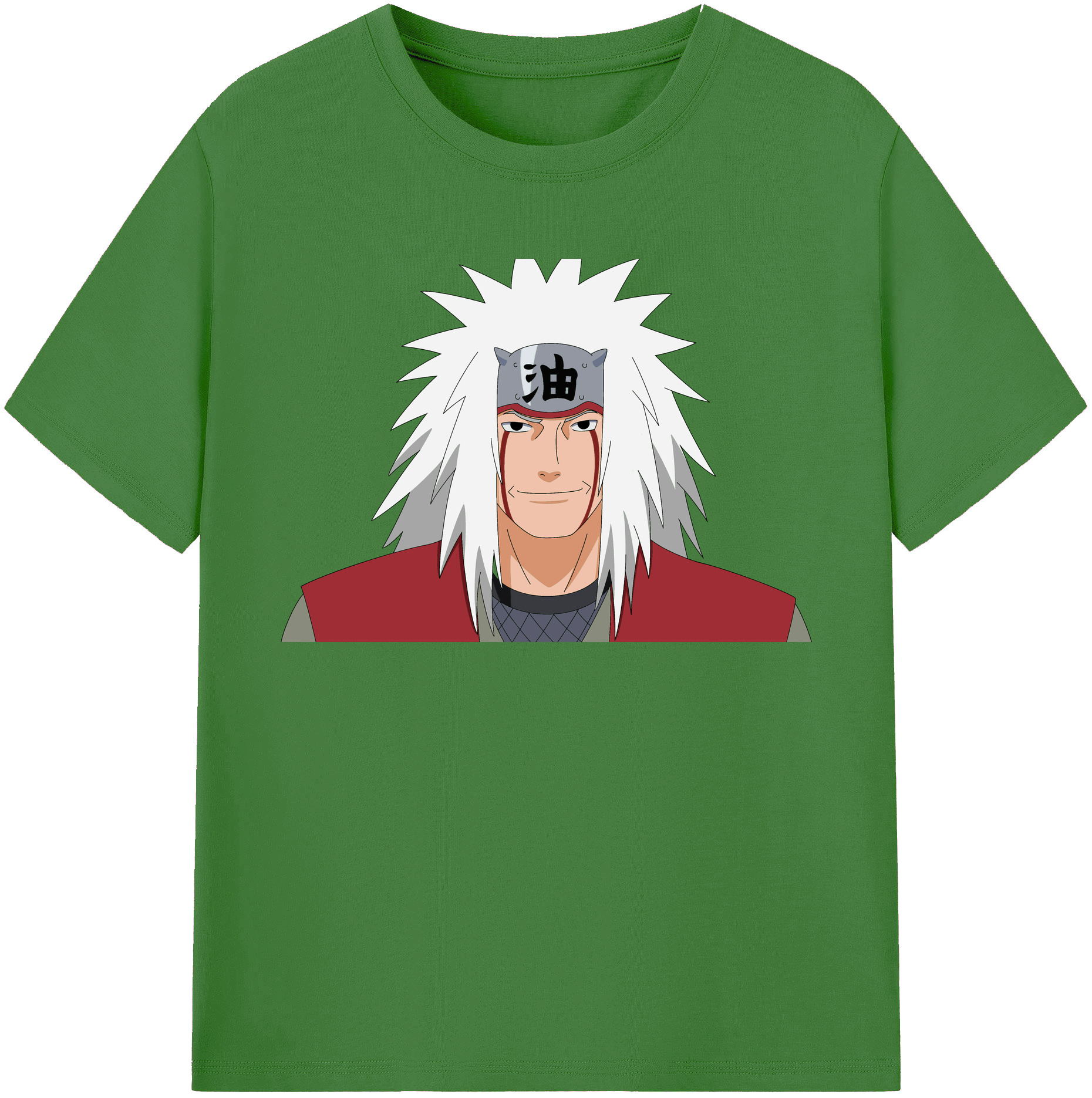 （画像用） NARUTO -ナルト- 自来也（じらいや） Jiraiya レディースカジュアルプリントTシャツ（綿100％）